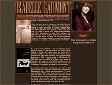 Tablet Screenshot of isabellegaumont.com